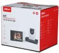 Dahua KTP01L(S) קיט אינטרקום לבן מצלמה+לחצן+מסך